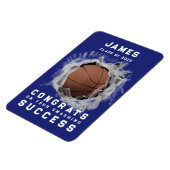 Basketball Glückwunschs Magnet (Linke Seite)