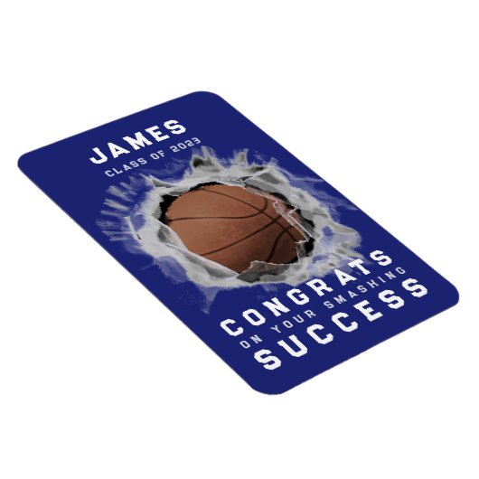 Basketball Glückwunschs Magnet (Rechte Seite)