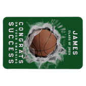 Basketball Glückwunschs Magnet (Horizontal)