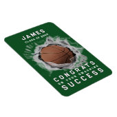 Basketball Glückwunschs Magnet (Rechte Seite)