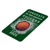 Basketball Glückwunschs Magnet (Linke Seite)
