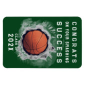 Basketball Glückwunschs Magnet (Horizontal)