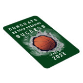 Basketball Glückwunschs Magnet (Rechte Seite)