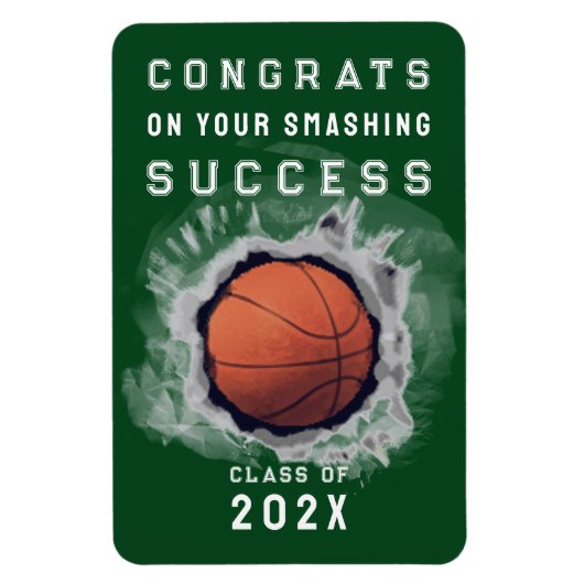 Basketball Glückwunschs Magnet (Vertikal)