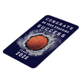 Basketball Glückwunschs Magnet (Linke Seite)