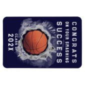 Basketball Glückwunschs Magnet (Horizontal)