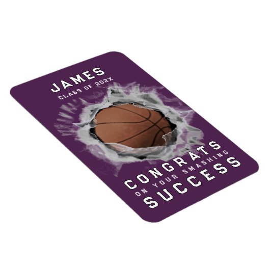 Basketball Glückwunschs Magnet (Rechte Seite)