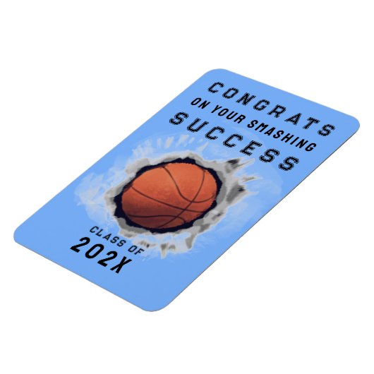 Basketball Glückwunschs Magnet (Linke Seite)