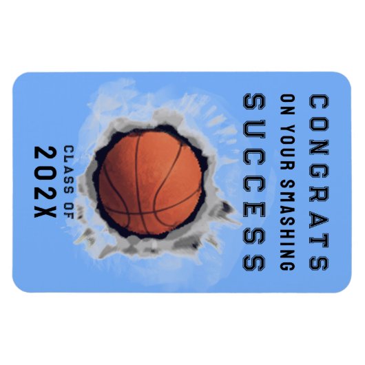 Basketball Glückwunschs Magnet (Horizontal)