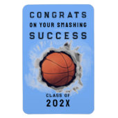 Basketball Glückwunschs Magnet (Vertikal)