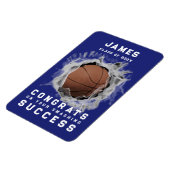 Basketball Glückwunschs Magnet (Linke Seite)