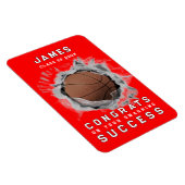 Basketball Glückwunschs Magnet (Rechte Seite)