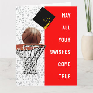 Basketball Glückwunschs Viel Glück Abschluss Card Karte