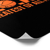 Basketball Godmutter Bandana Leopard Herz Fans Mo Poster (Ecke)