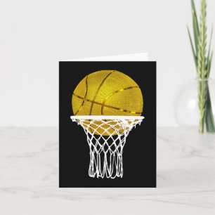 Basketball Gold Bball Trophäe Sport Lover Geschenk Karte