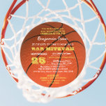 Basketball Gold Runde Bar Mitzvah Einladung<br><div class="desc">Diese lässigen,  schicken Einladungen sind perfekt für alle sportlichen Bar Mitzvah-Feste. Jede Textzeile ist vollständig anpassbar,  um genau zu sagen,  was Sie gewollt haben! Finden Sie koordinierende Produkte in der Bar Mitzvah Celebration Collection.</div>
