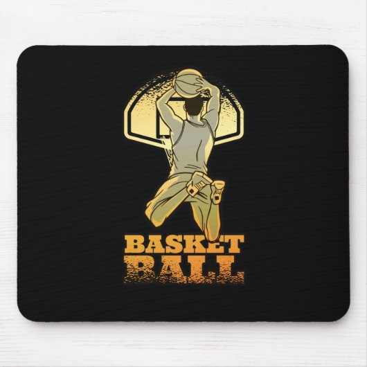 Basketball Gold W Mousepad (Vorne)