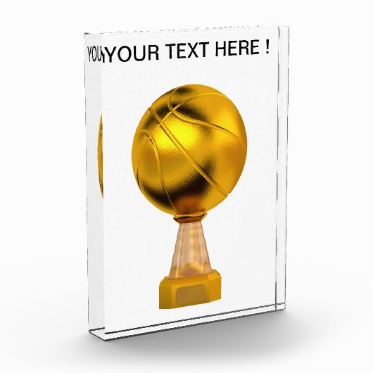 Basketball-Goldtrophäe Fotoblock (Links)