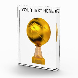 Basketball-Goldtrophäe Fotoblock