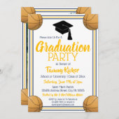 Basketball-Graduierungsparty Einladung (Vorne/Hinten)