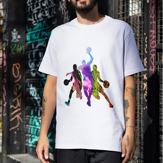 Basketball-Graffiti-Silhouette Sweatshirt