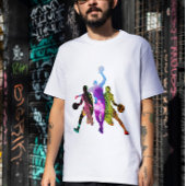 Basketball-Graffiti-Silhouette T-Shirt