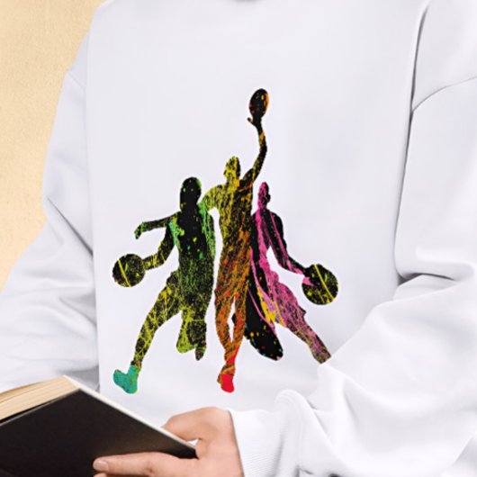 Basketball-Graffiti-Silhouette T-Shirt