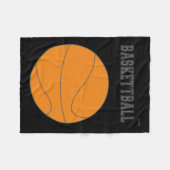Basketball Grafik #1 Fleecedecke (Vorderseite (Horizontal))