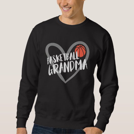 Basketball Grandma Heart Sweatshirt (Vorderseite)