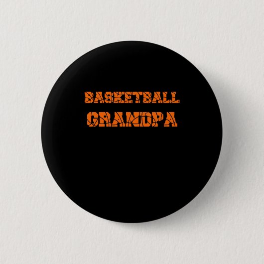 Basketball Grandpa Button (Vorderseite)