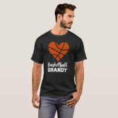 Basketball Grandy Basketball Heart Grandma Grandy T-Shirt (Vorne ganz)