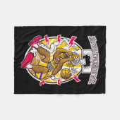 Basketball Graphic Fleecedecke (Vorderseite (Horizontal))
