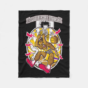 Basketball Graphic Fleecedecke