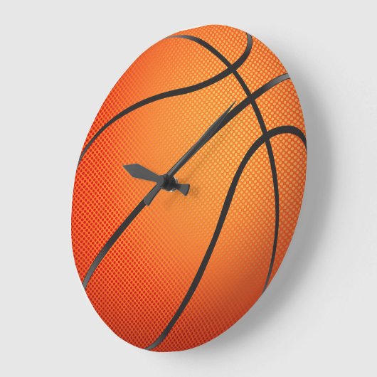 Basketball Graphic Große Wanduhr (Winkel)