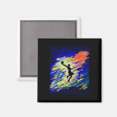 Basketball Graphic Magnet (Vorderseite/Rückseite)