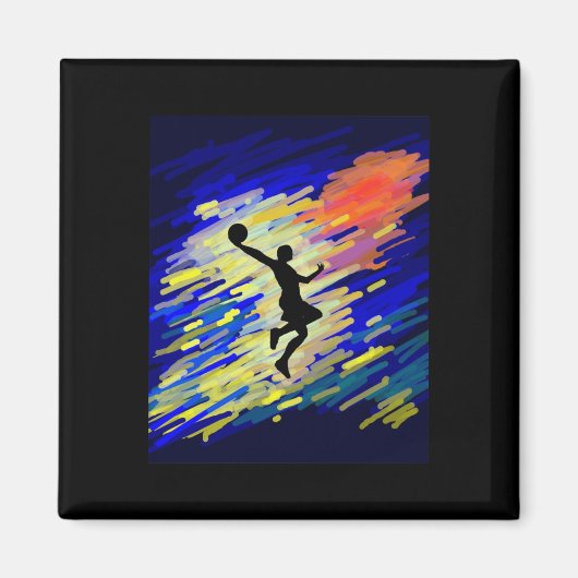 Basketball Graphic Magnet (Vorne)