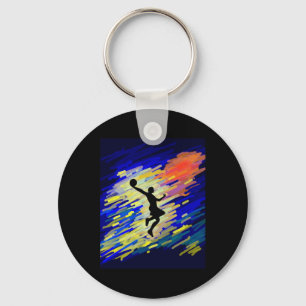 Basketball Graphic Schlüsselanhänger