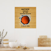 Basketball Gratulation Poster (Küche)