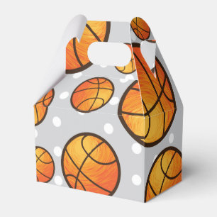 Basketball Gray Polka Dots Geburtstagsparty Geschenkschachtel