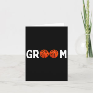 Basketball Groom Wedding Funny Karte