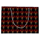 Basketball Große Geschenktüte (Rückseite)