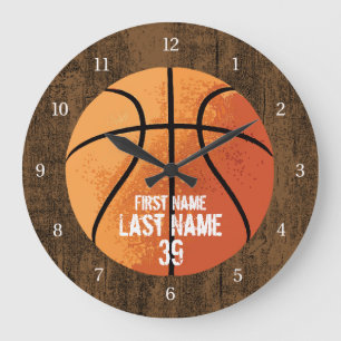 Basketball Große Wanduhr