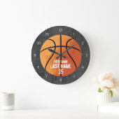 Basketball Große Wanduhr (Zuhause)