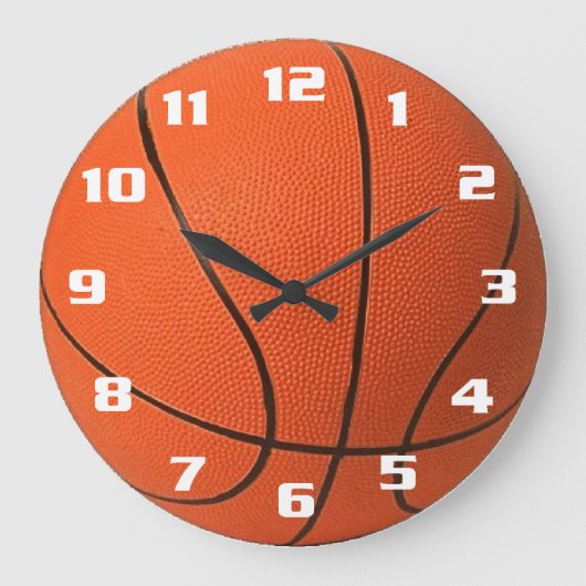 Basketball Große Wanduhr (Vorderseite)