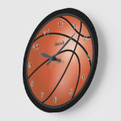 Basketball Große Wanduhr (Winkel)