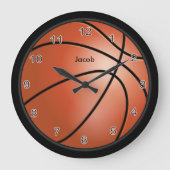 Basketball Große Wanduhr (Vorderseite)
