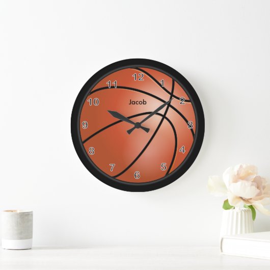Basketball Große Wanduhr (Zuhause)
