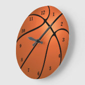Basketball Große Wanduhr (Winkel)