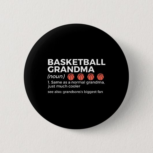 Basketball Großmutter Definition Großmutter Button (Vorderseite)
