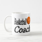 Basketball Halbtext Coach Tasse (Links)